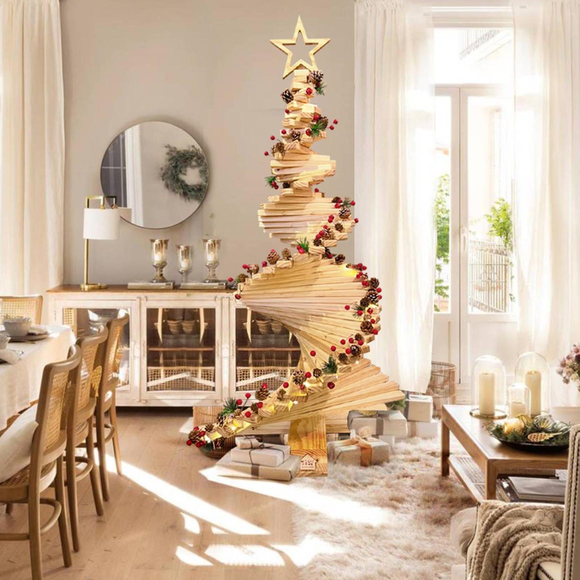Arbol De Navidad De Madera