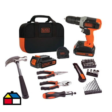 Kit Taladro atornillador 20V MAX* + 2 bateras + 54 piezas