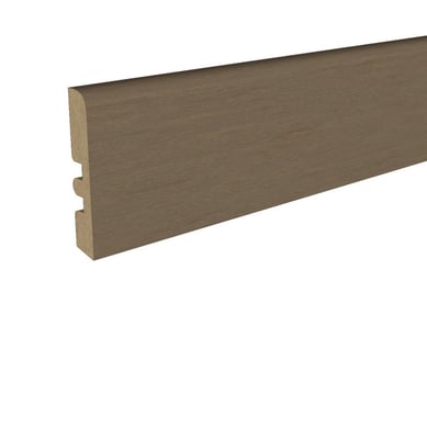 Guardapolvo MDF Oak Brown 2.5 mm 6.8x240 cm
