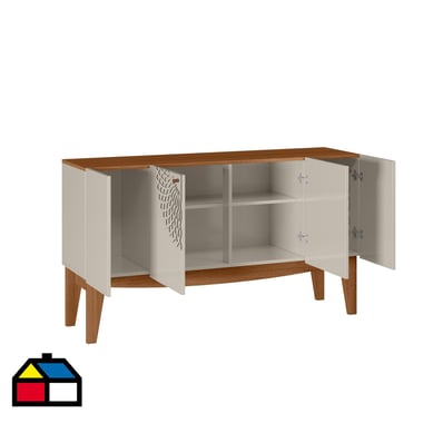 Buffet Jade moderno 136x39,5x77,4 cm matte/beige