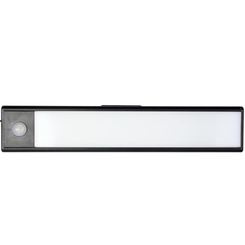 BP ILUMINACION - Luminaria portatil ultrafina cocina closet c/sen 20cm negra recargable