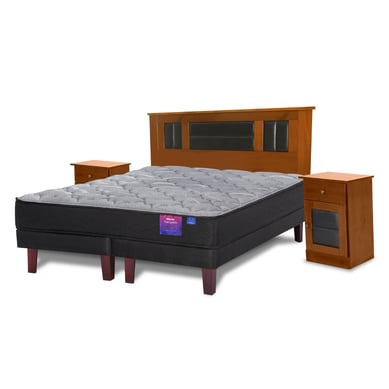 Cama Europea Therapedic Plus King 180x200 + Set muebles Lorraine.