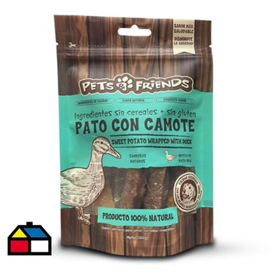 Snack perro de pato con camote 100 gr