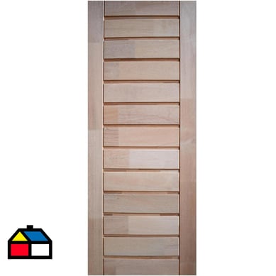 Puerta Exterior Madera Nativa Conhibo Dubai 75x200