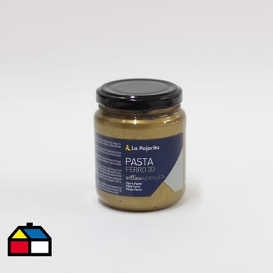 Pasta para relieve y texturas metalizada Ferro color oro175ml