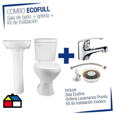 Sala bao Ecoful con kit wc y grifera