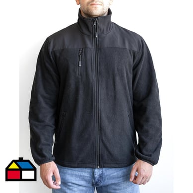 Chaqueta Polar Premiun Trmica Hombre Negra T. M