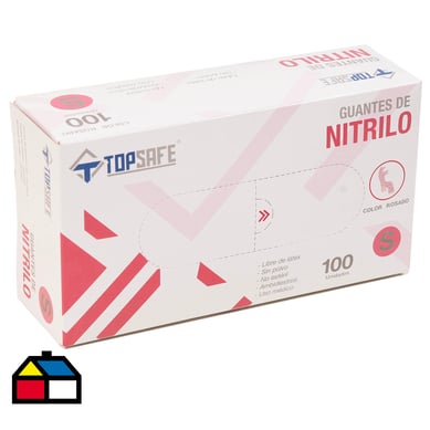 Guante Nitrilo Rosado 3,5 gr. T. L