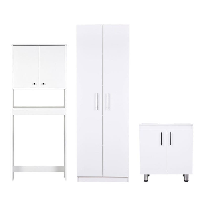 CIC - Combo Estante Vanitorio  Blanco 60x180x33 cm
