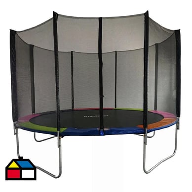 Cama elstica Rainbow con escalera 10 pies