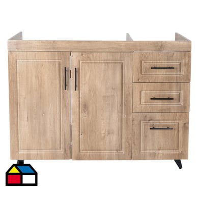 Mueble base de cocina wood c/derecha sin cubierta 98x49x90