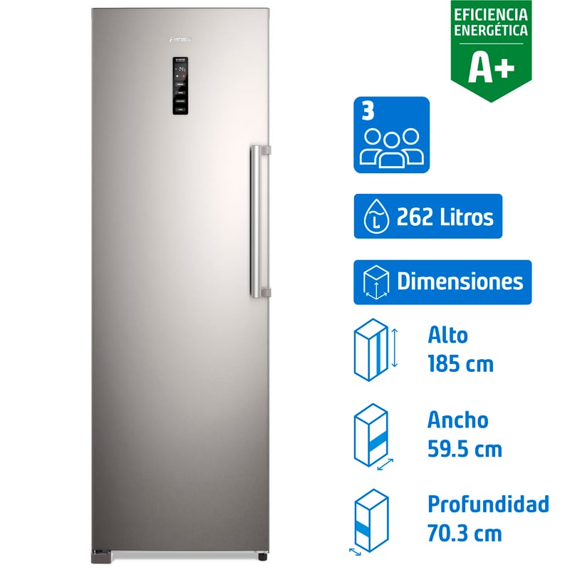 FENSA - Freezer Vertical 262 Litros Inox FTI4S