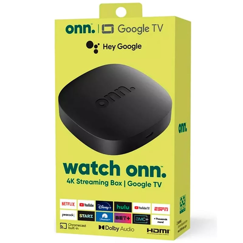 Onn reproductor de streaming 4K TV Box Google TV | Sodimac Chile