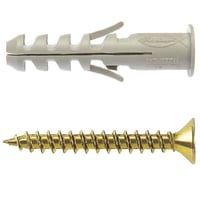 Tarugo Nylon SA8mm + Tornillo 5x45mm 50 unidades