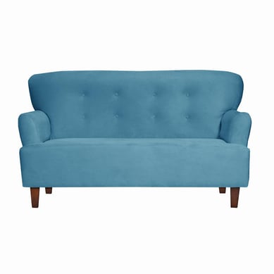 Sofa York Felpa 2 cuerpos turquesa