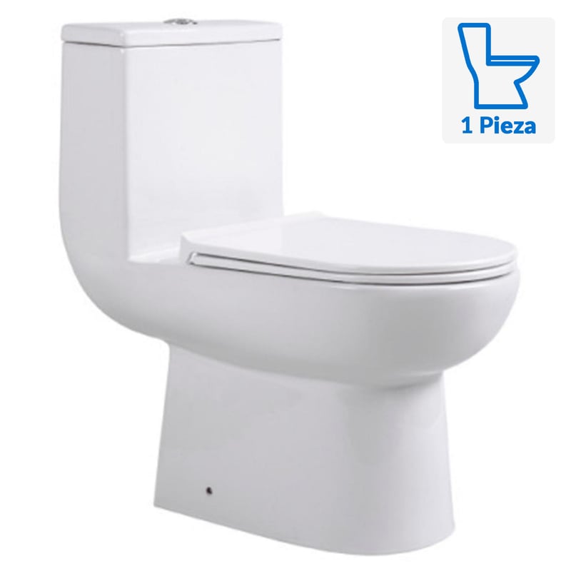 DUSCHY - Sanitario One piece a Piso 17,5 cm 4<multisep/>6 Litros ONE PIECE FALUN BLANCO