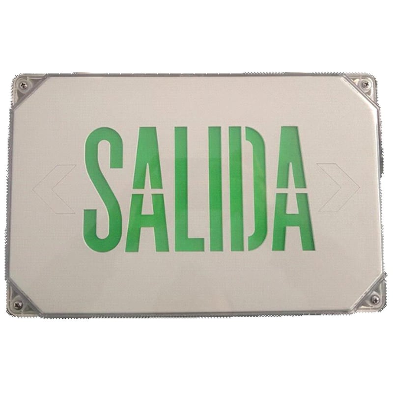Señalizador con IP65, doble faz leyenda 