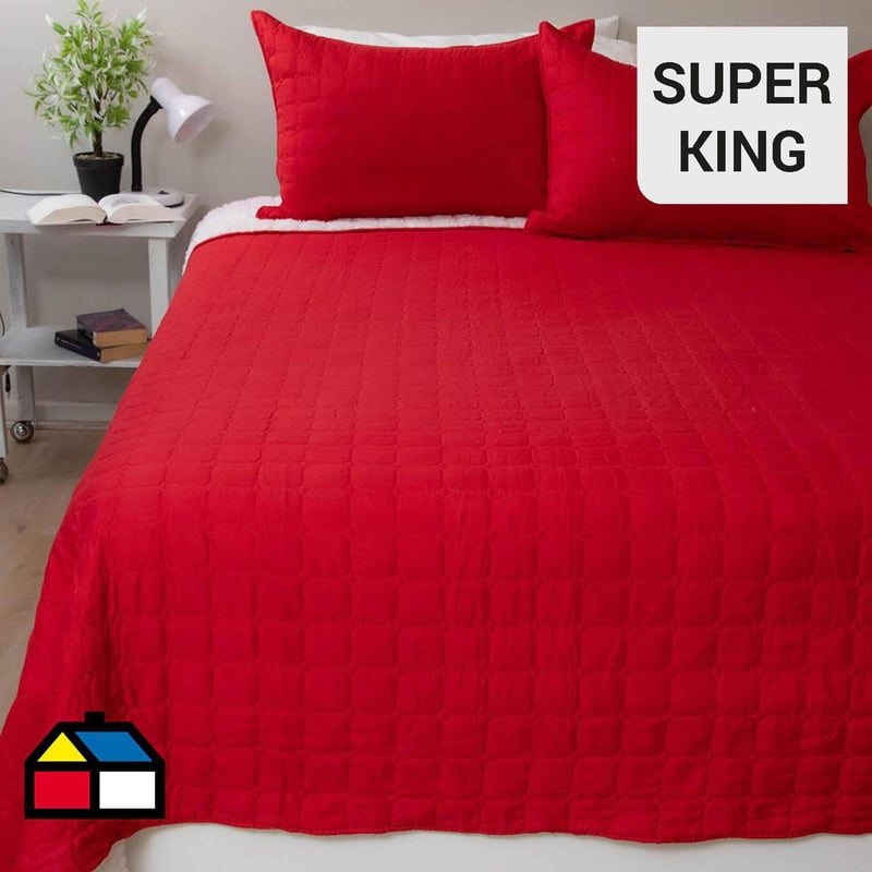 DORAL - Quilt Da Vinci Rojo Super king