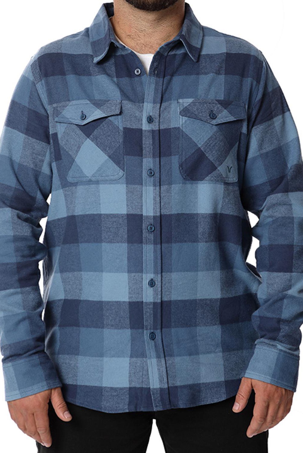 Camisa Franela Hombre Yoho Azul Talla XL Sodimac Chile
