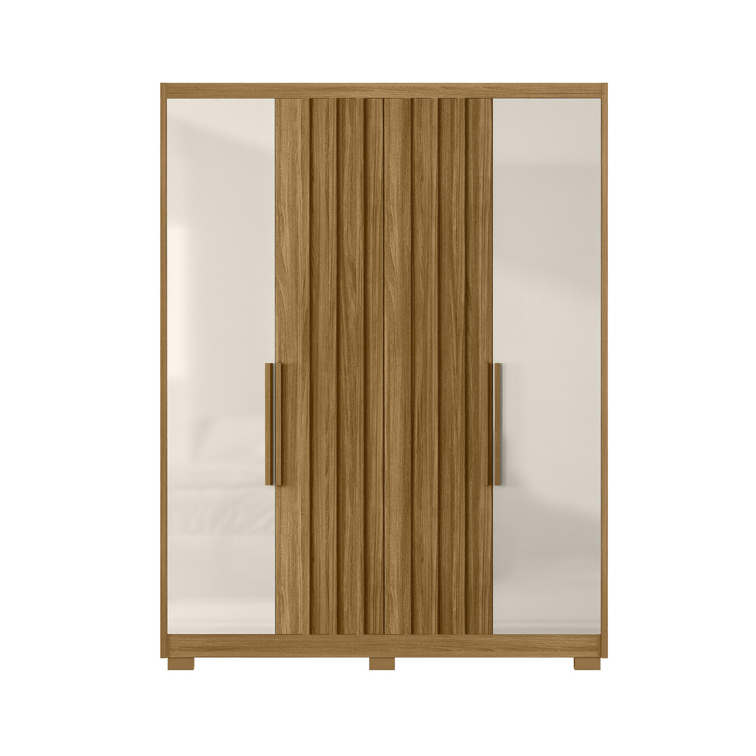 Clóset California 4 Puerta(s) 7 Repisa(s) 176x230x52 cm Café/Blanco ...