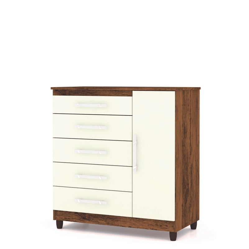 Comoda zapatera 5 cajones champagne Sodimac Falabella