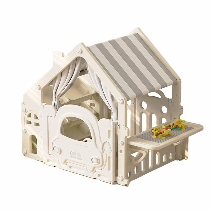 KIDSCOOL - Casa Club Full Activitys 145x80x115 cm Blanco gris