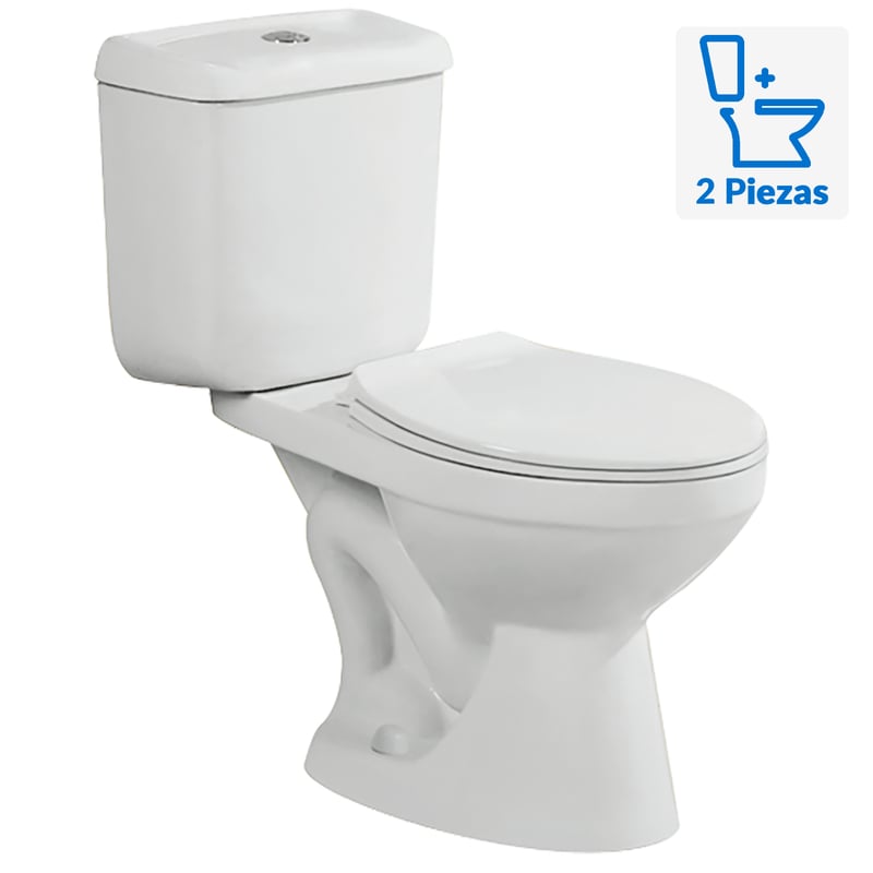 BARCELO - Wc Two piece a Piso 30,5 cm 14 Litros Granada Blanco