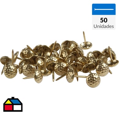 Clavo tapicero 10 mm 50 unidades bronce