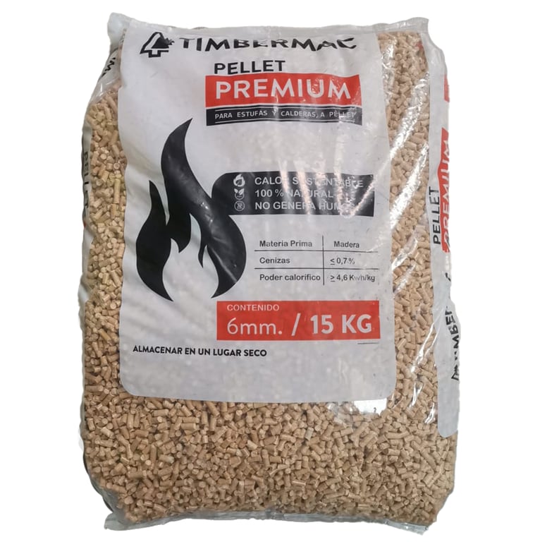 Pellet Pelly Handy 15 Kg - Combustibile Rinnovabile ENplus A1, Alto Potere Calorifico