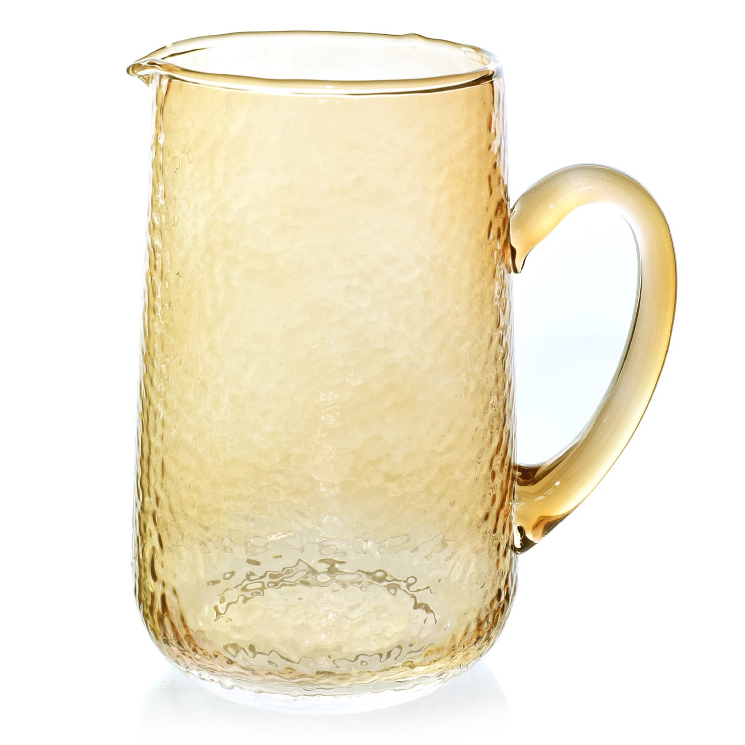 Revisar jarra de vidrio 0.6l martillado transparente