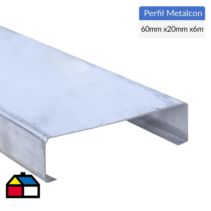 GENERICO - 6m Perfil C 2x6x1,6 Metalcon estructural