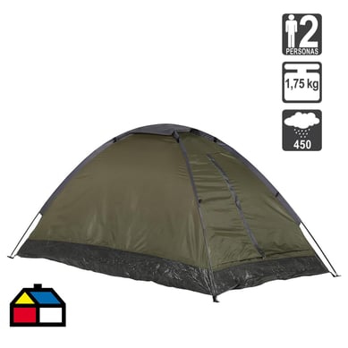 Carpa Igl Dome Pack 2 Personas Gris/verde