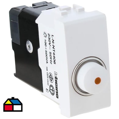 Dimmer Modular 100 a 500 W Blanco