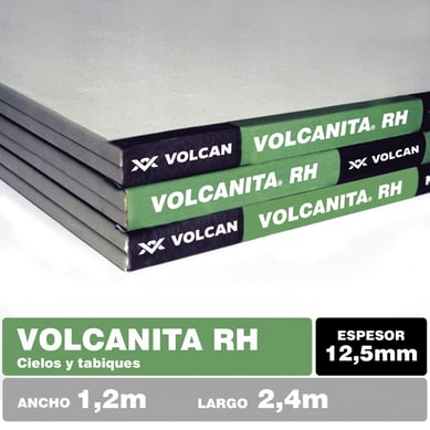 12,5 mm 120x240 cm  Volcanita borde rebajado RH