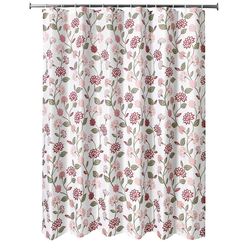 JUST HOME COLLECTION - Cortina de baño Flores 178x180 cm