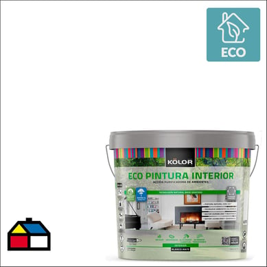 Ecopintura Kolor interior 1 galon blanco mate