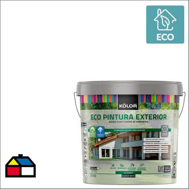 Ecopintura Kolor exterior 5 galon blanco mate