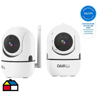 Set 2 cmaras de seguridad smart interior FULL HD Wifi