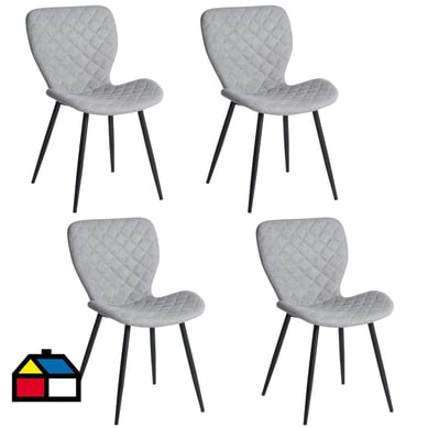 Set de 4 sillas 55x52x83 cm