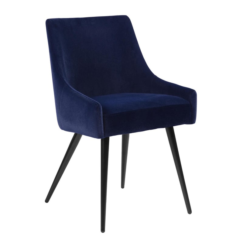 JUST HOME COLLECTION - Silla azul 57x53x88,5 cm