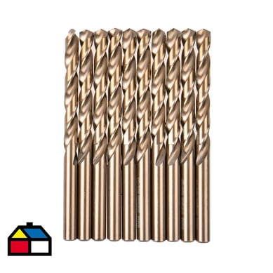 Pack 10 unidades broca coba 8 mm m42