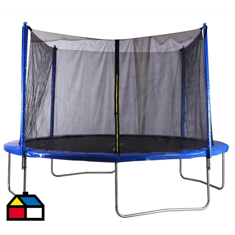 Cama Elástica 305x230x305 cm Azul/ Negro | Sodimac - Falabella