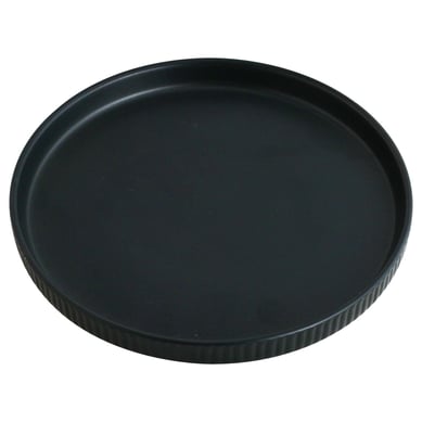 Plato 20 cm lineas negro