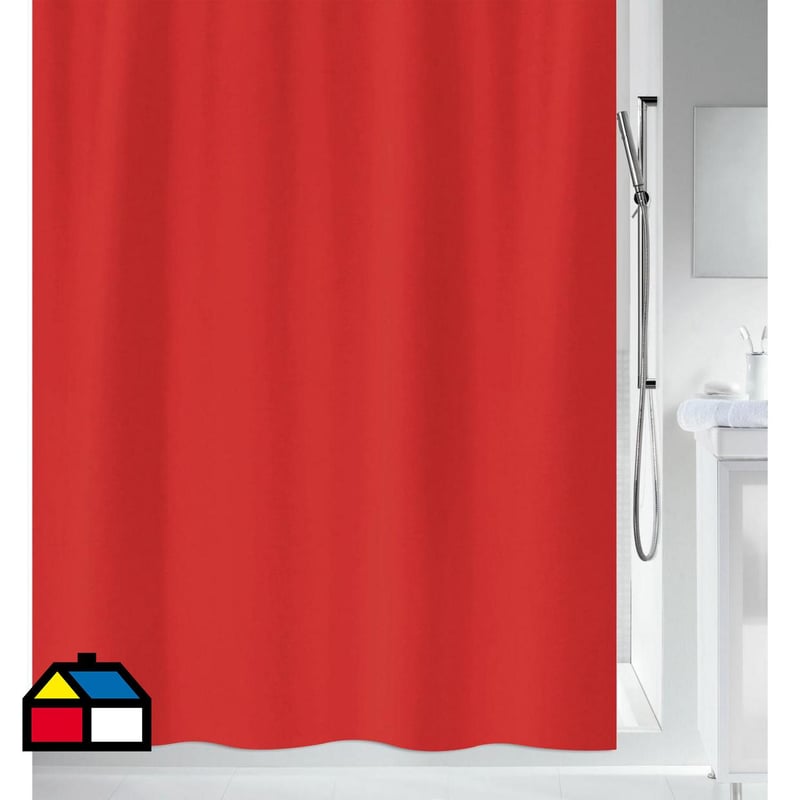 SPIRELLA - Cortina de baño primo 180x180 cm rojo