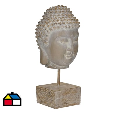 Buda Cabeza blanco 32 cm.