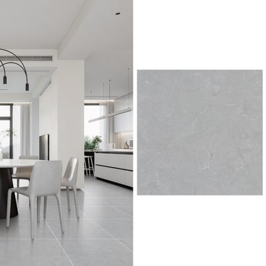 Gres Porcelnico 60x60 cm Veta Grey Gris 1.44 m2