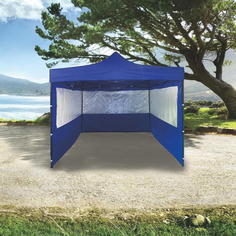 Toldo Plegable con Paredes 3x3 metros Azul | Sodimac - Falabella