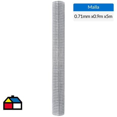 0.9x5 m Malla 1/2