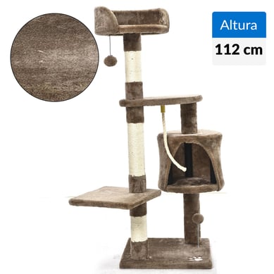 Arbol rascador para gatos 112 cm