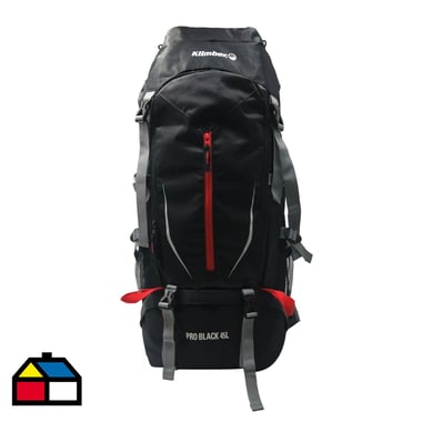 Mochila camping 45 litros pro black